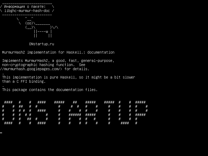 libghc-murmur-hash-doc — Реализация MurmurHash2 для Haskell .; документация