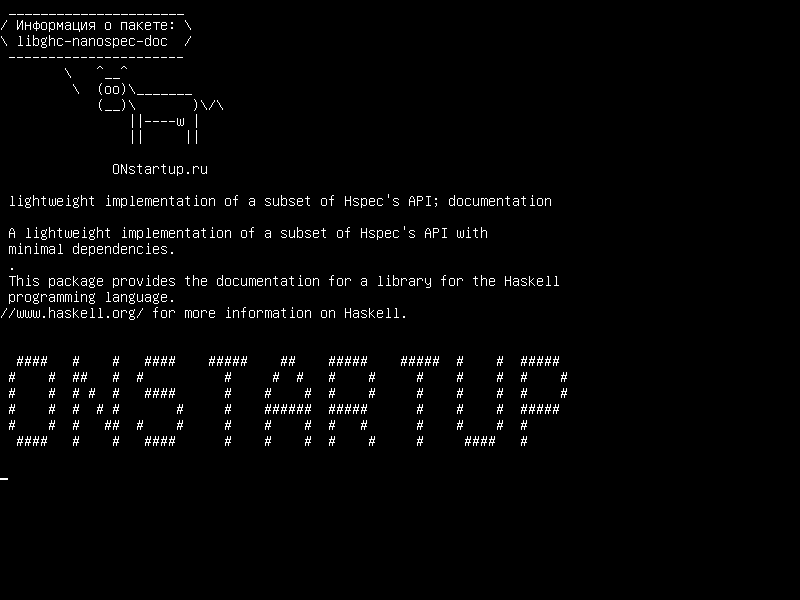 libghc-nanospec-doc — легкая реализация подмножества API Hspec; документация