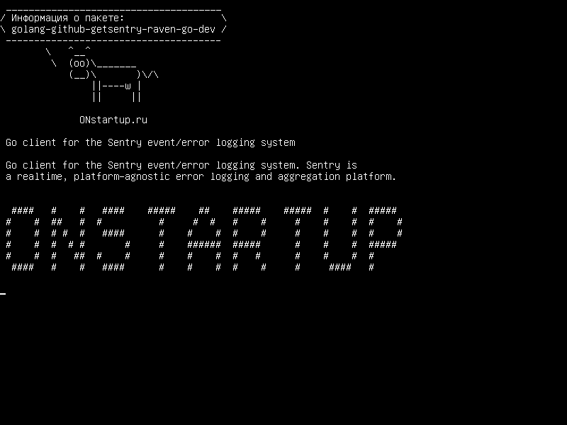 golang-github-getsentry-raven-go-dev — Go для системы регистрации событий Sentry /