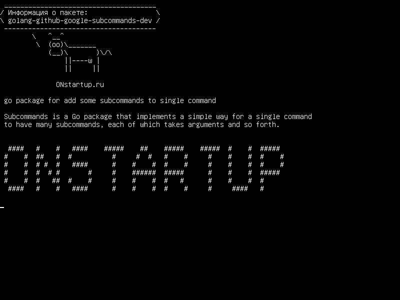 golang-github-google-subcommands-dev — go для добавления некоторых подкоманд в одну команду