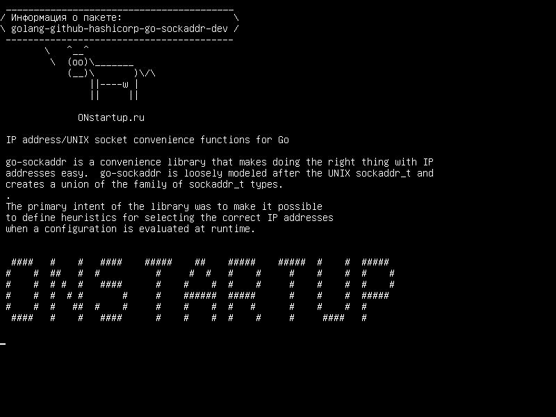 golang-github-hashicorp-go-sockaddr-dev — Функции удобства IP-адреса / UNIX-сокета для Go