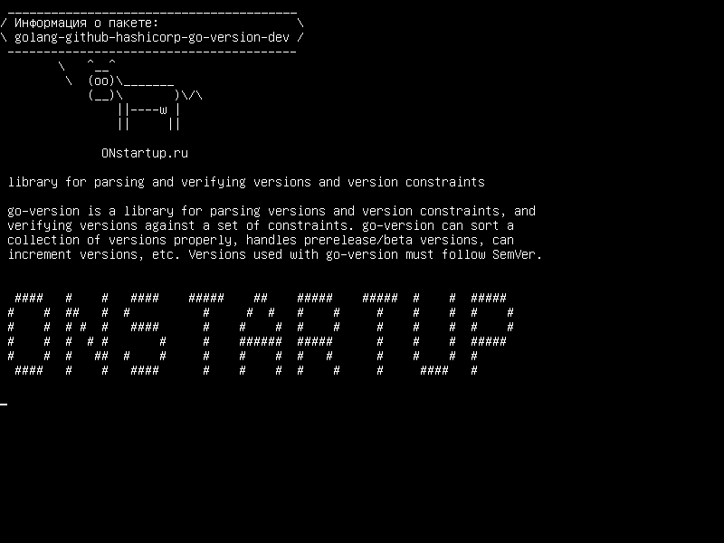 golang-github-hashicorp-go-version-dev — библиотека для синтаксического анализа и проверки версий и ограничений версии