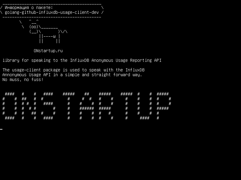 golang-github-influxdb-usage-client-dev — библиотека для общения с API анонимного использования InfluxDB