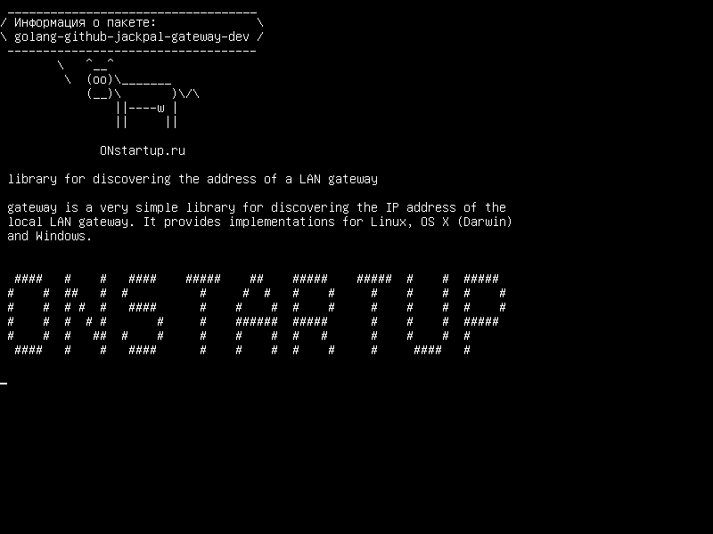 golang-github-jackpal-gateway-dev — библиотека для обнаружения адреса шлюза локальной сети