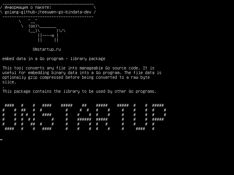 golang-github-jteeuwen-go-bindata-dev — встраивать данные в программу Go - пакет библиотеки