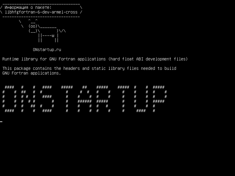 libhfgfortran-6-dev-armel-cross — Библиотека времени выполнения для приложений GNU Fortran (файлы разработки жесткого диска ABI)