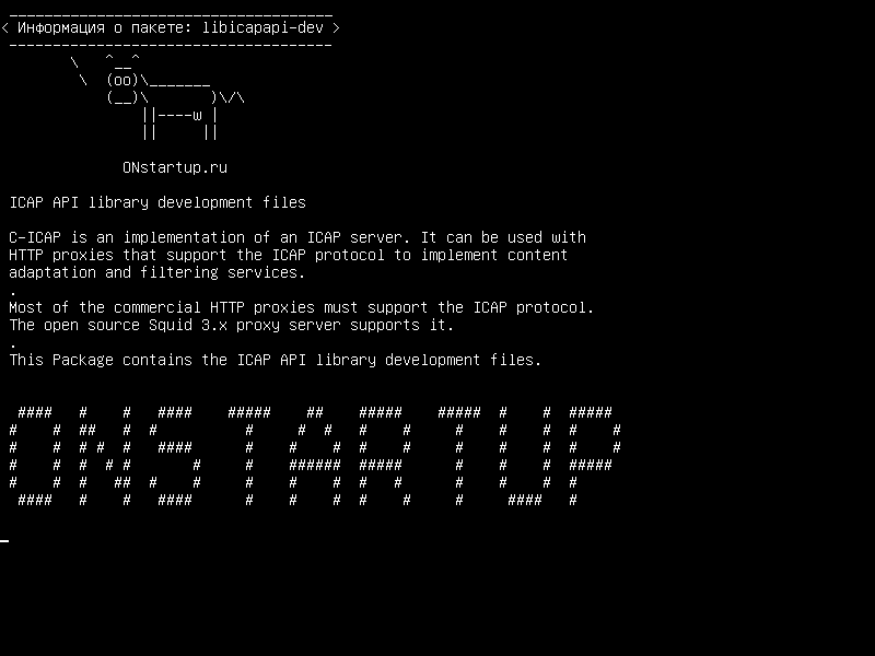 libicapapi-dev — Файлы разработки библиотеки ICAP API