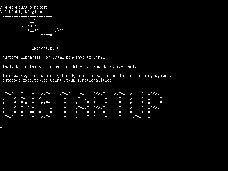 liblablgtk2-gl-ocaml — библиотеки времени выполнения для привязок OCaml к GtkGL