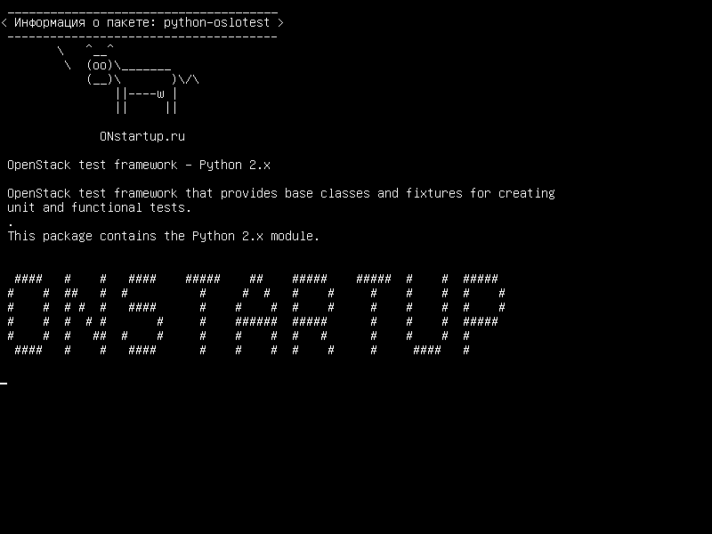 python-oslotest — Рамка проверки OpenStack - Python 2.x