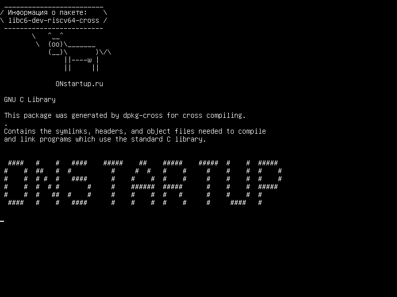 libc6-dev-riscv64-cross — Библиотека GNU C: библиотеки разработки и файлы заголовков (для кросс-компиляции)