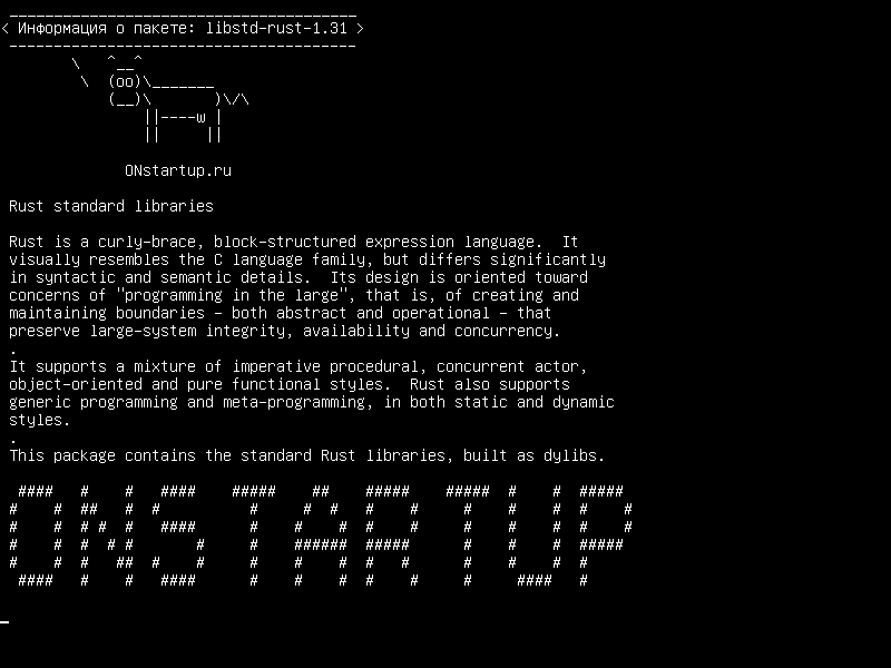 libstd-rust-1.31 — Стандартные библиотеки Rust